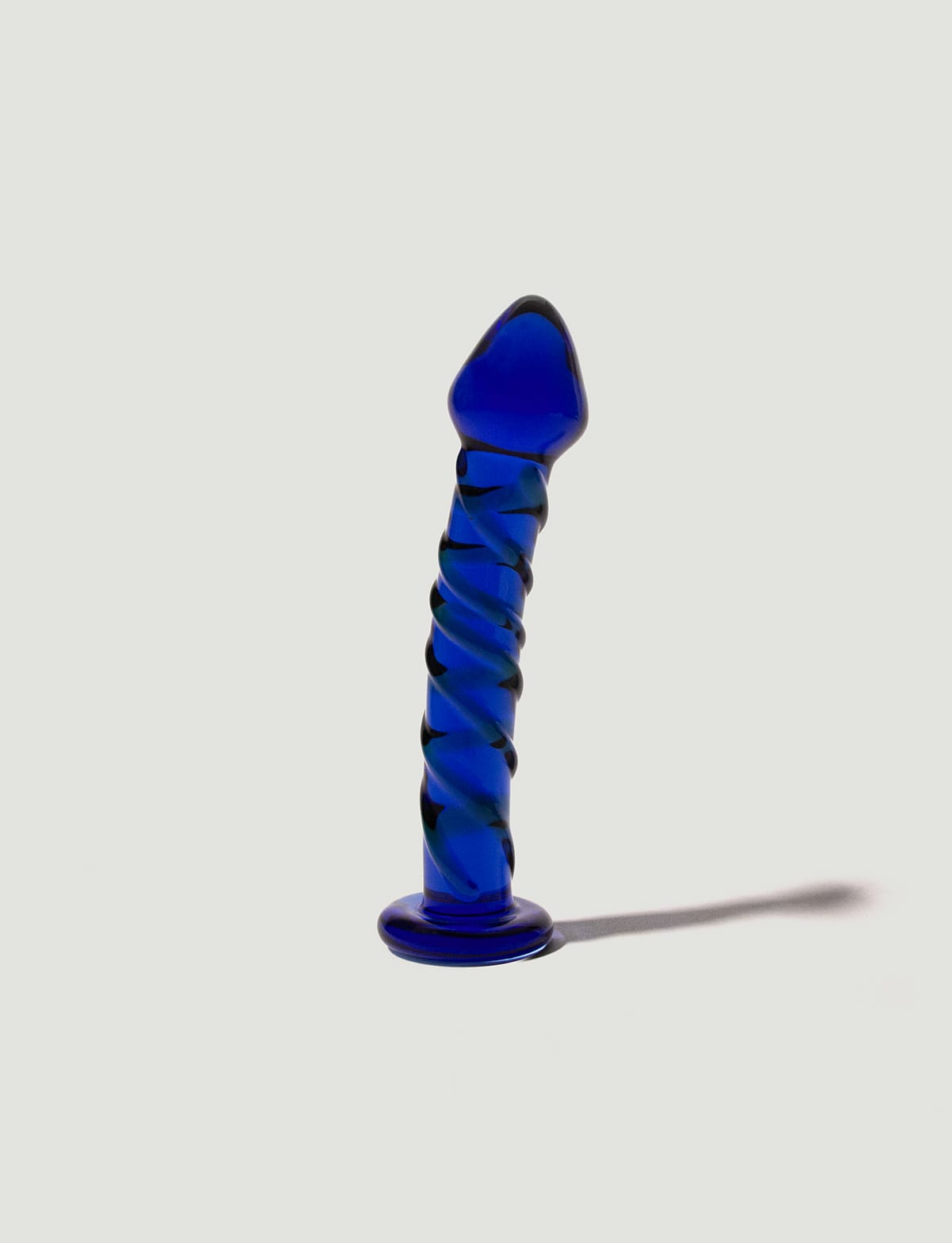 Glassicles Seven glass ribbed massager dildo • Afterglo